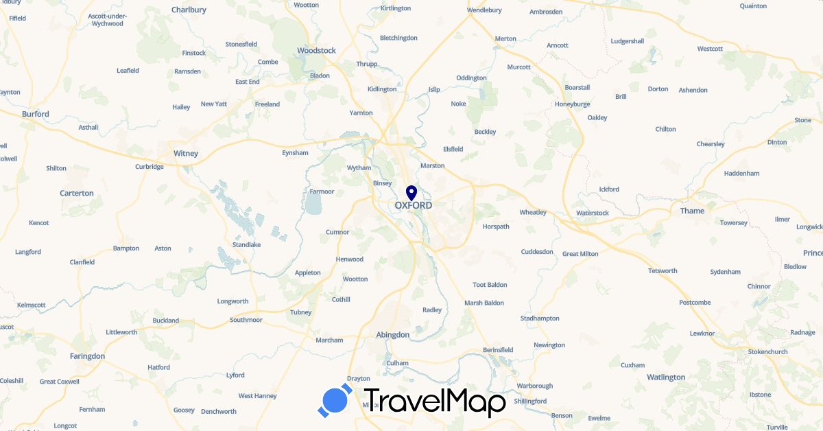 TravelMap itinerary: driving in United Kingdom (Europe)