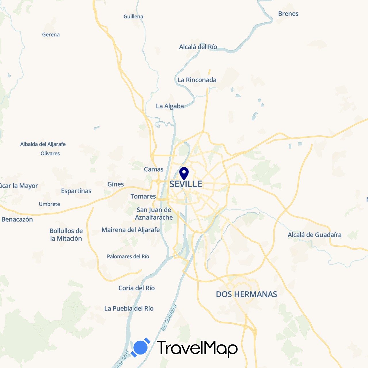 TravelMap itinerary: driving in Spain (Europe)