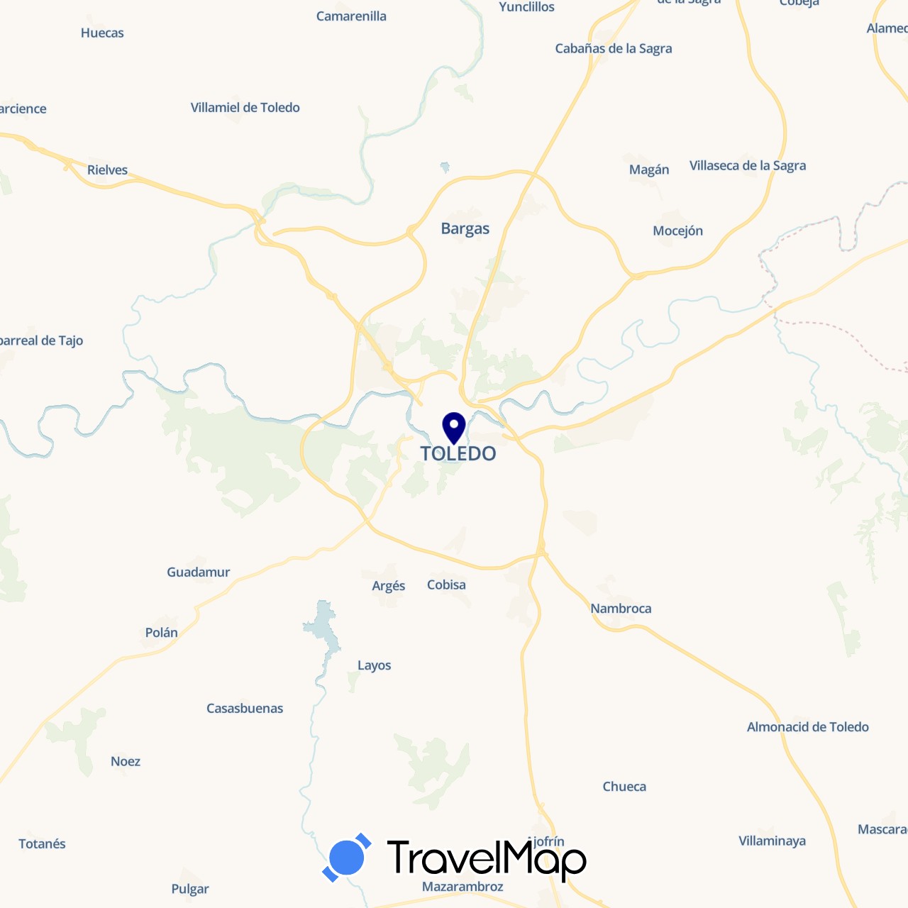 TravelMap itinerary: driving in Spain (Europe)