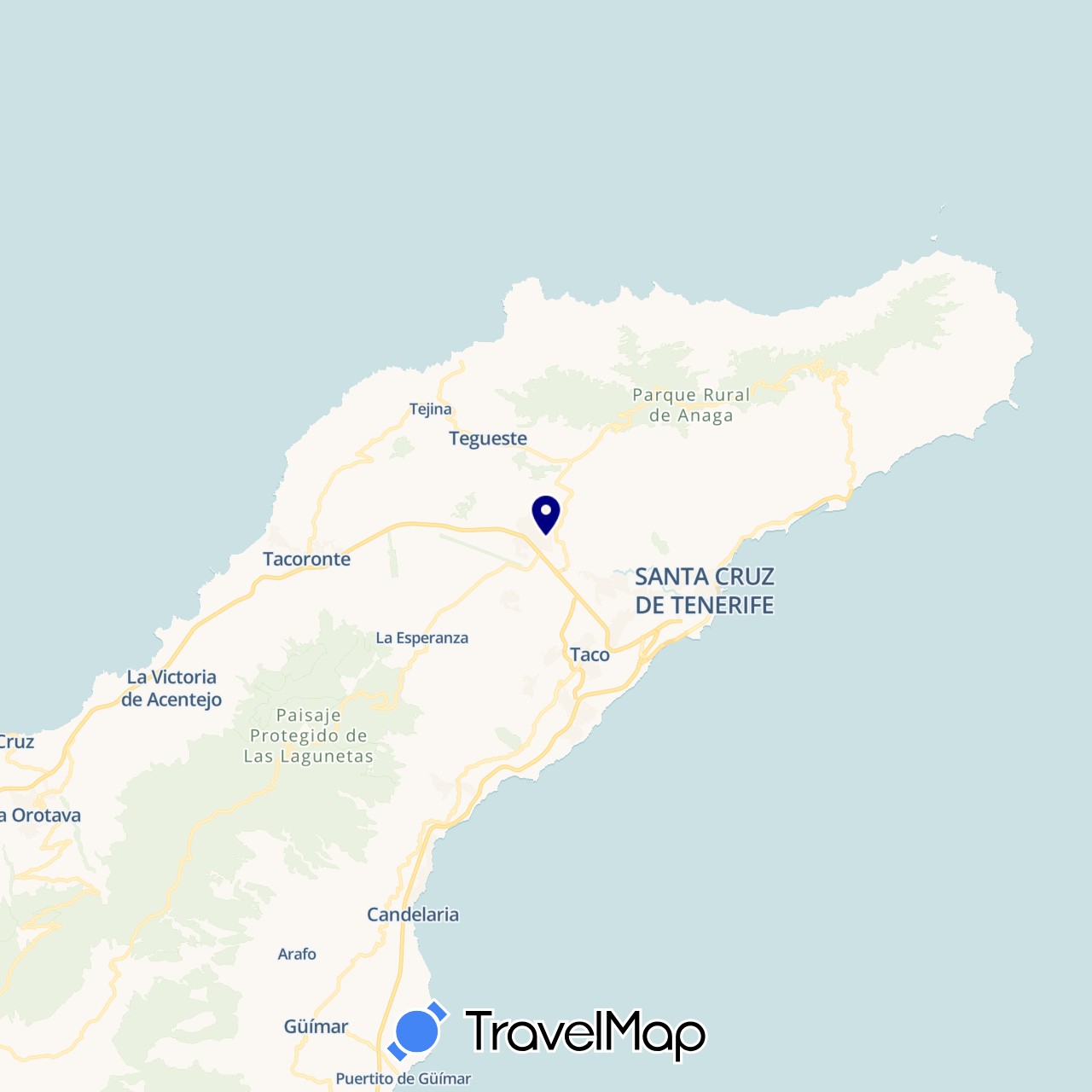 TravelMap itinerary: driving in Spain (Europe)