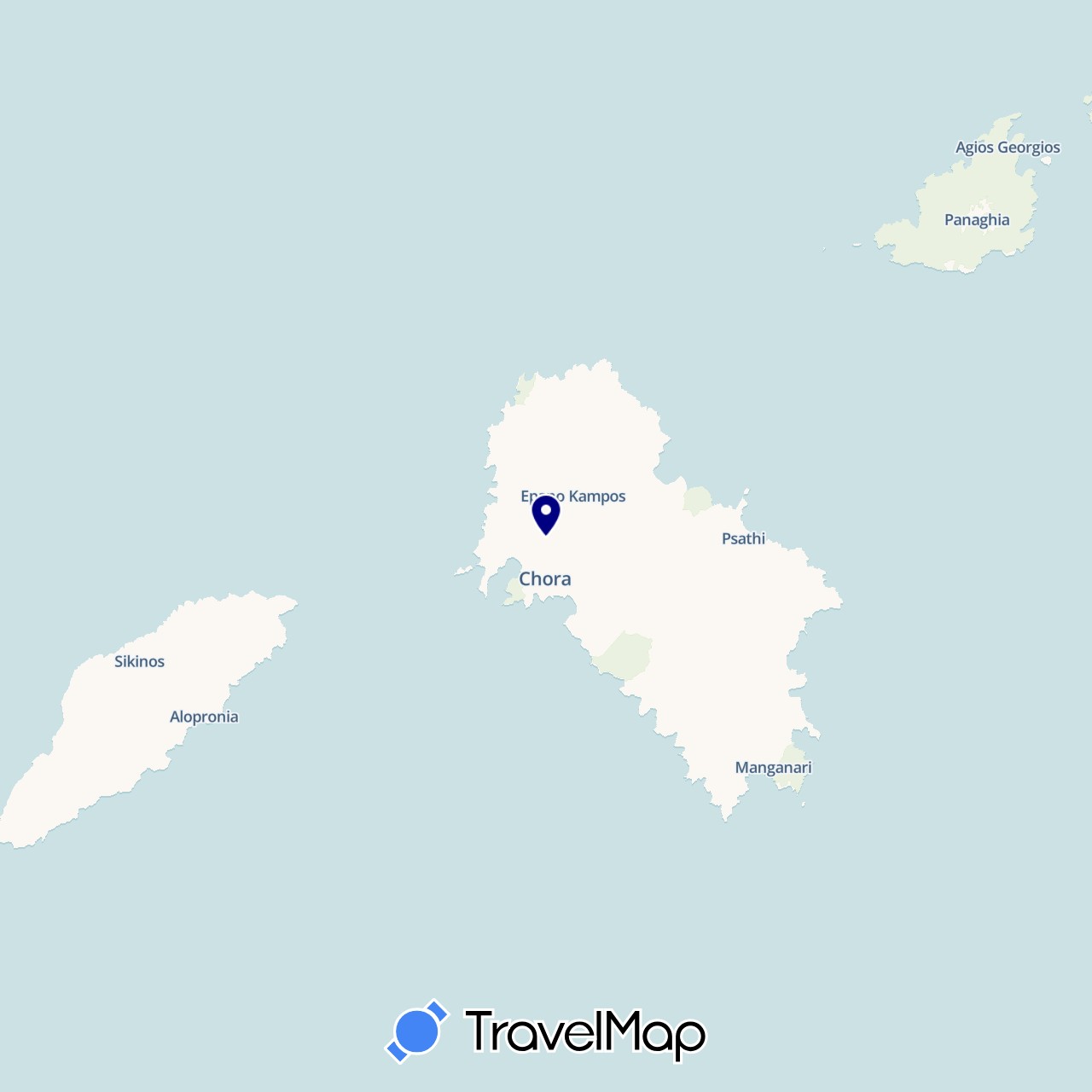 TravelMap itinerary: driving in Greece (Europe)